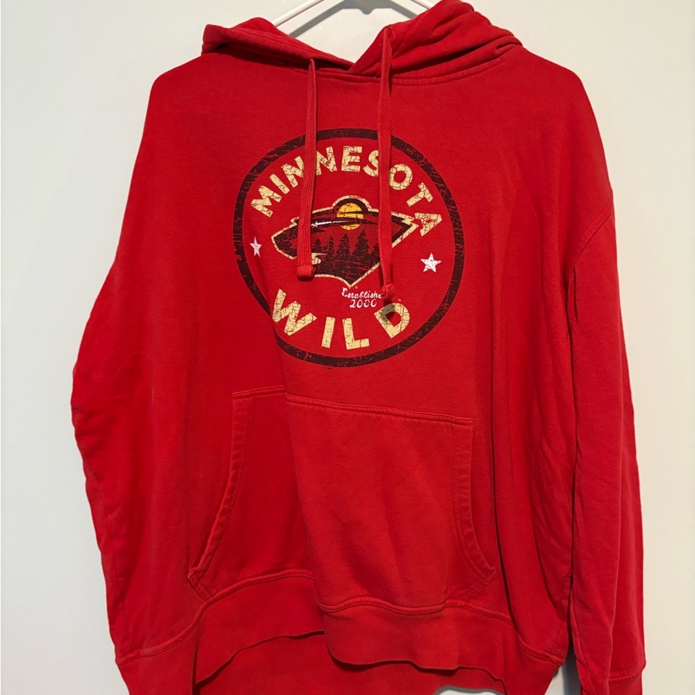 Red Minnesota Wild Hoodie